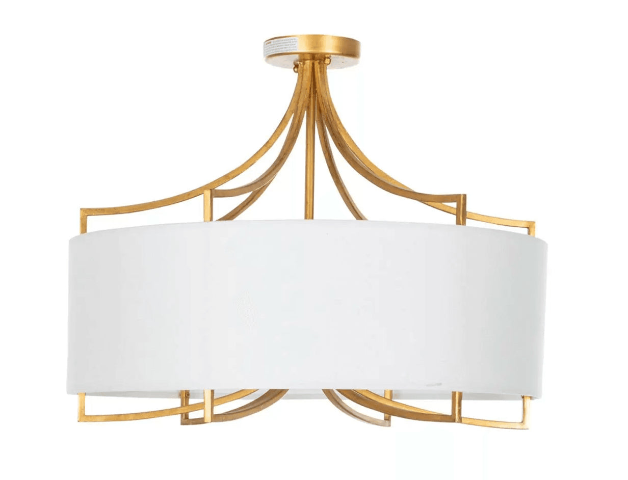 Lacey semi-flush mount light