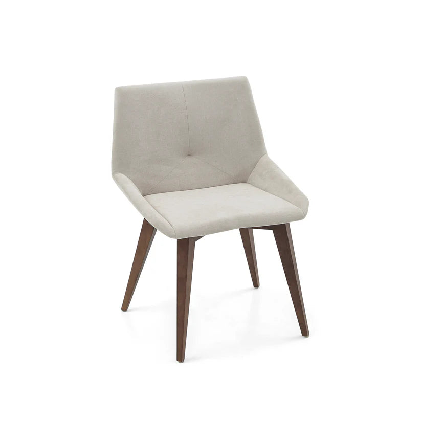 CUBI DINNING CHAIR IN WALNUT