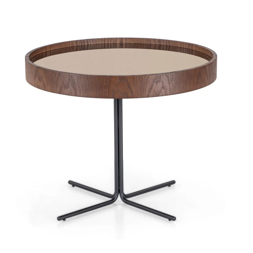 REGIA COFFEE TABLE 26" BRONZE MIRROR