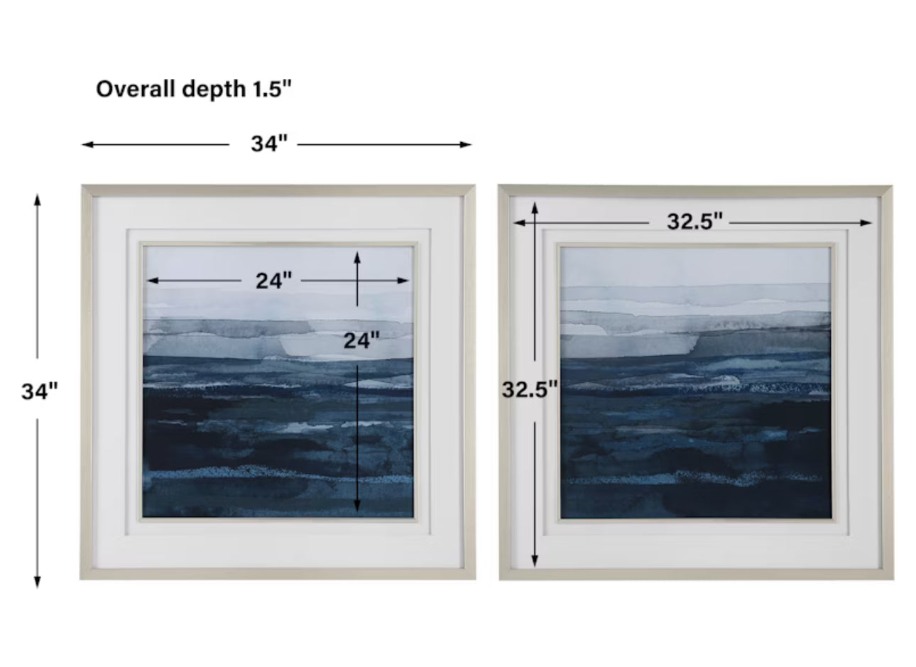 Rising Blue set of 2