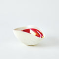 PLEATED BOWL DEEP RED