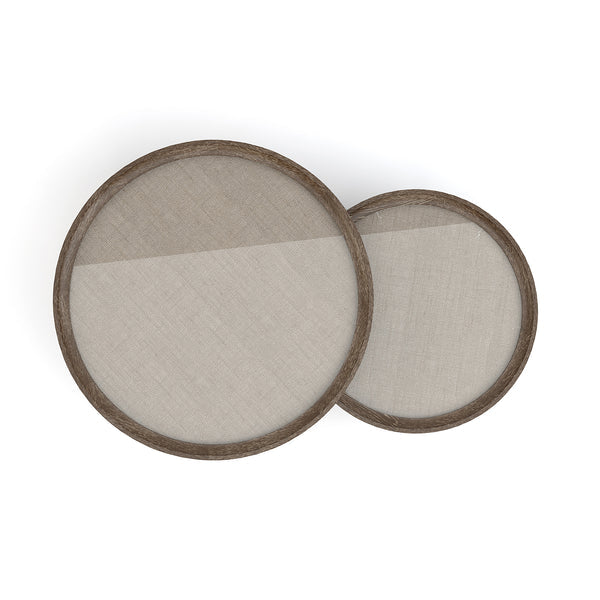 MAIDSTONE 28" ROUND COCKTAIL TABLE, WOVEN JUTE