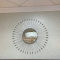 Acrylic & Nickel Starburst Mirror