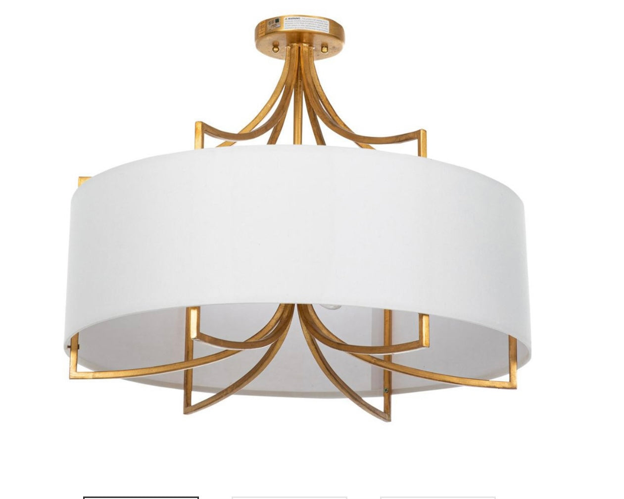 Lacey semi-flush mount light