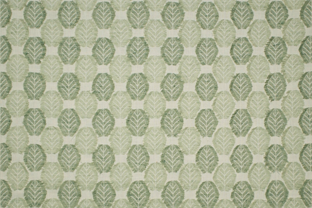 Taylor King Fringe Leaf Celadon Pillow