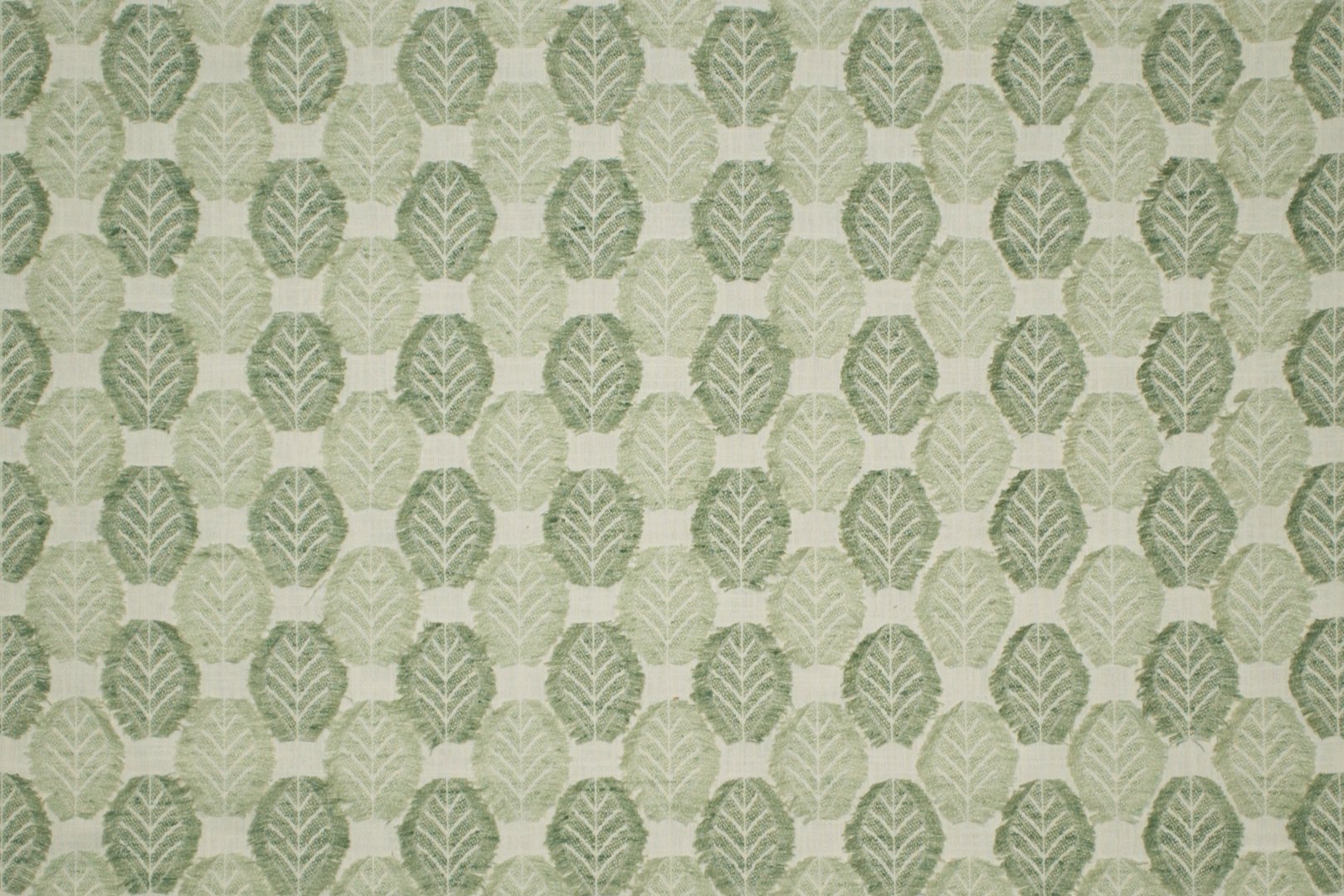 Taylor King Fringe Leaf Celadon Pillow