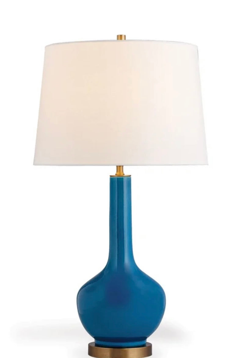 Alex Turquoise Lamp 30"H