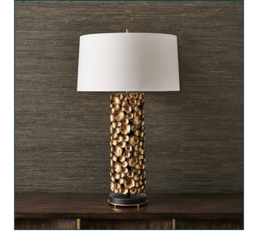 Gilded Lotus Lamp