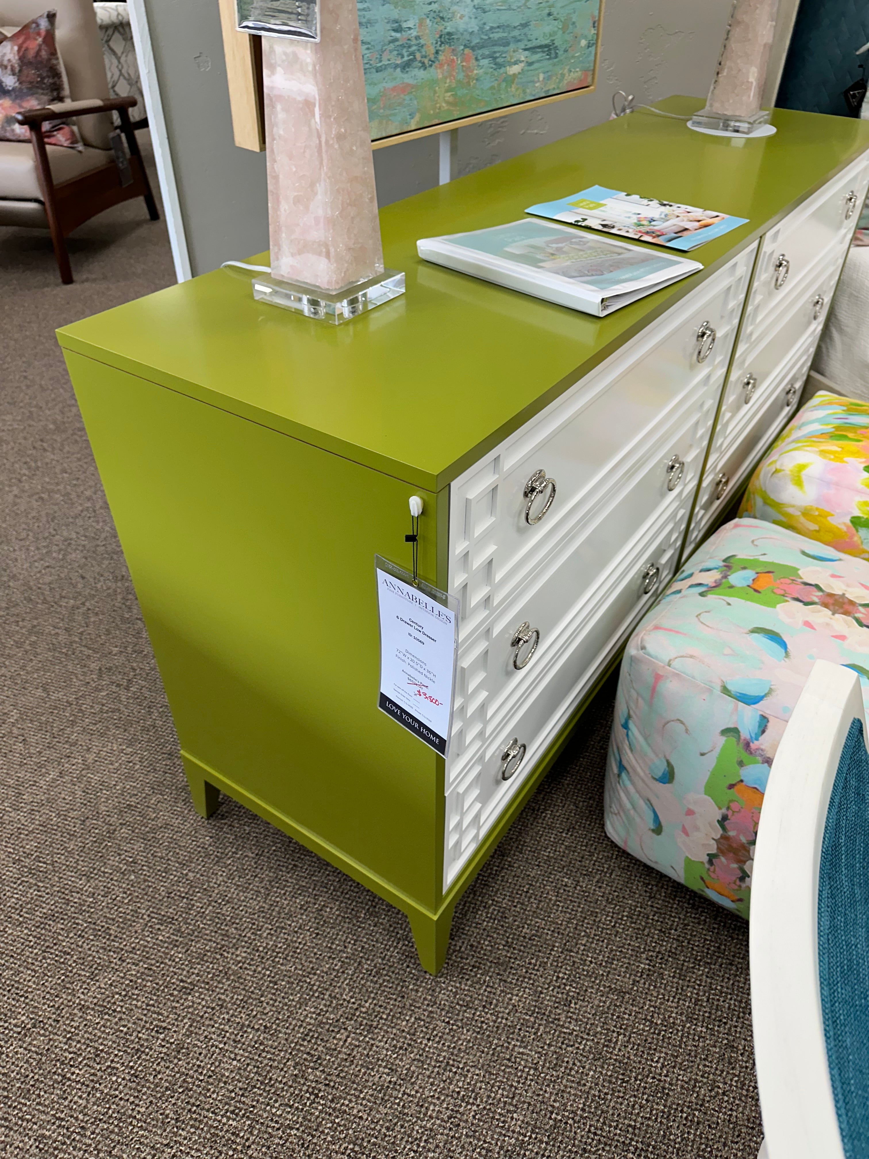 CENTURY 6 DRAWER DRESSER