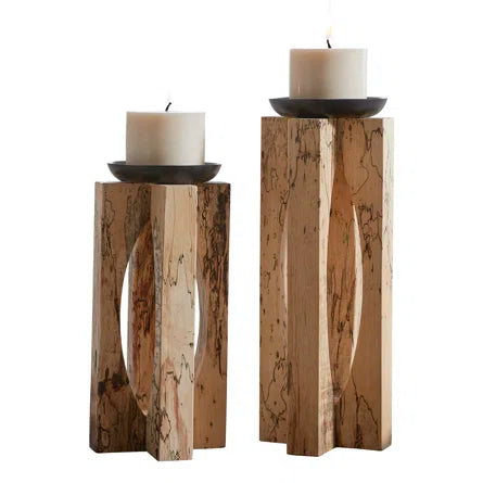 ILVA CANDLEHOLDERS S/2