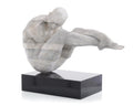 Man cast in stone