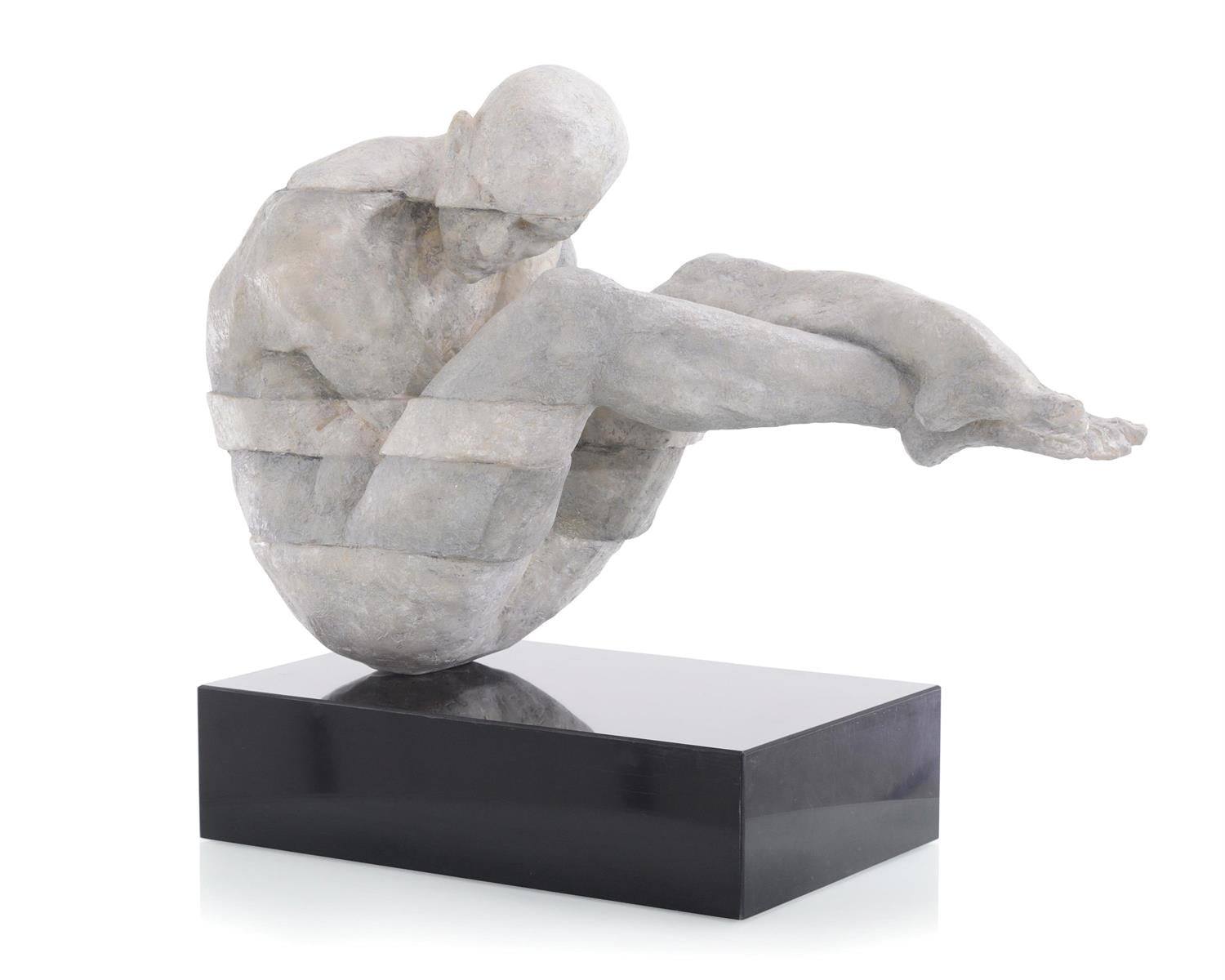 Man cast in stone