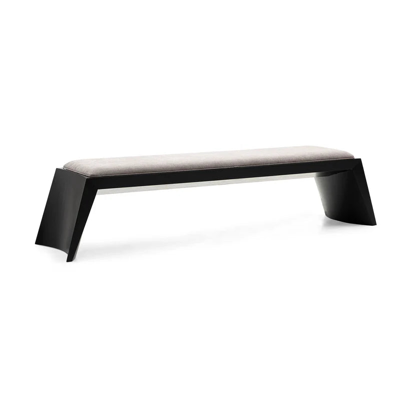 TRAPEZIO BENCH 79" BLACK MATTE