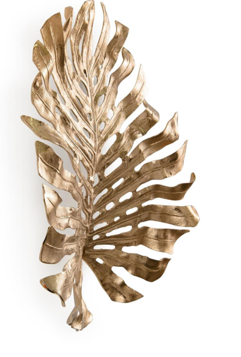 GILDED PALM LEAF SCULPTURE I