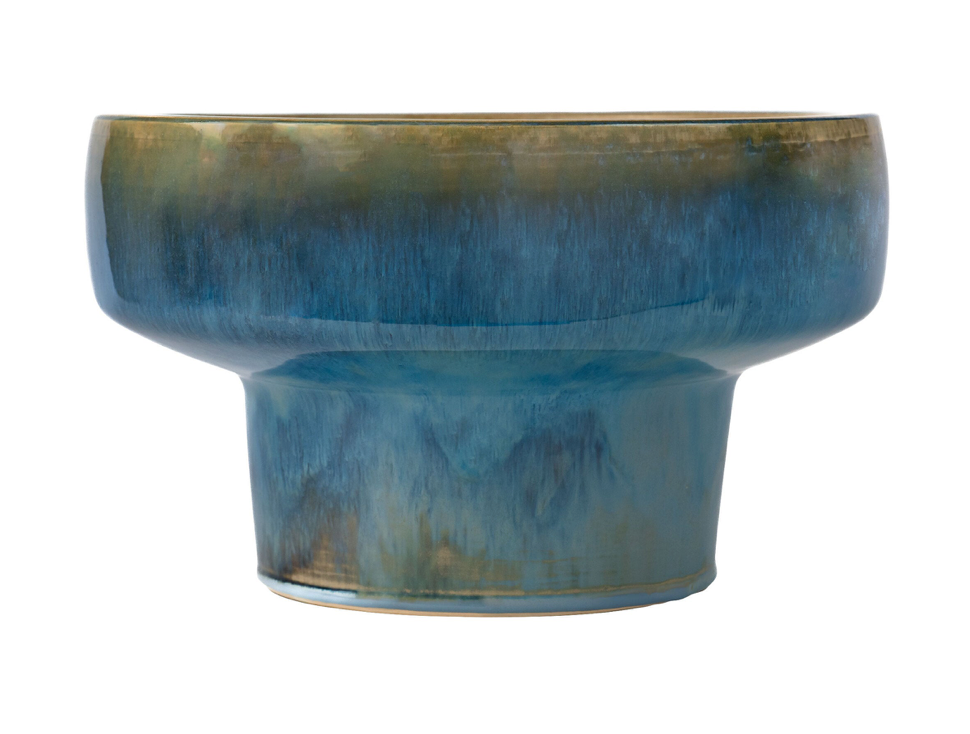 ELEVATED BOWL DESIGNED BY THOM FILICIA | SHELLISH BLUE – TALL