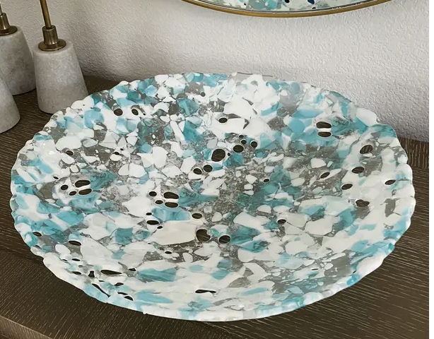 AQUA CORAL BOWL - 20"