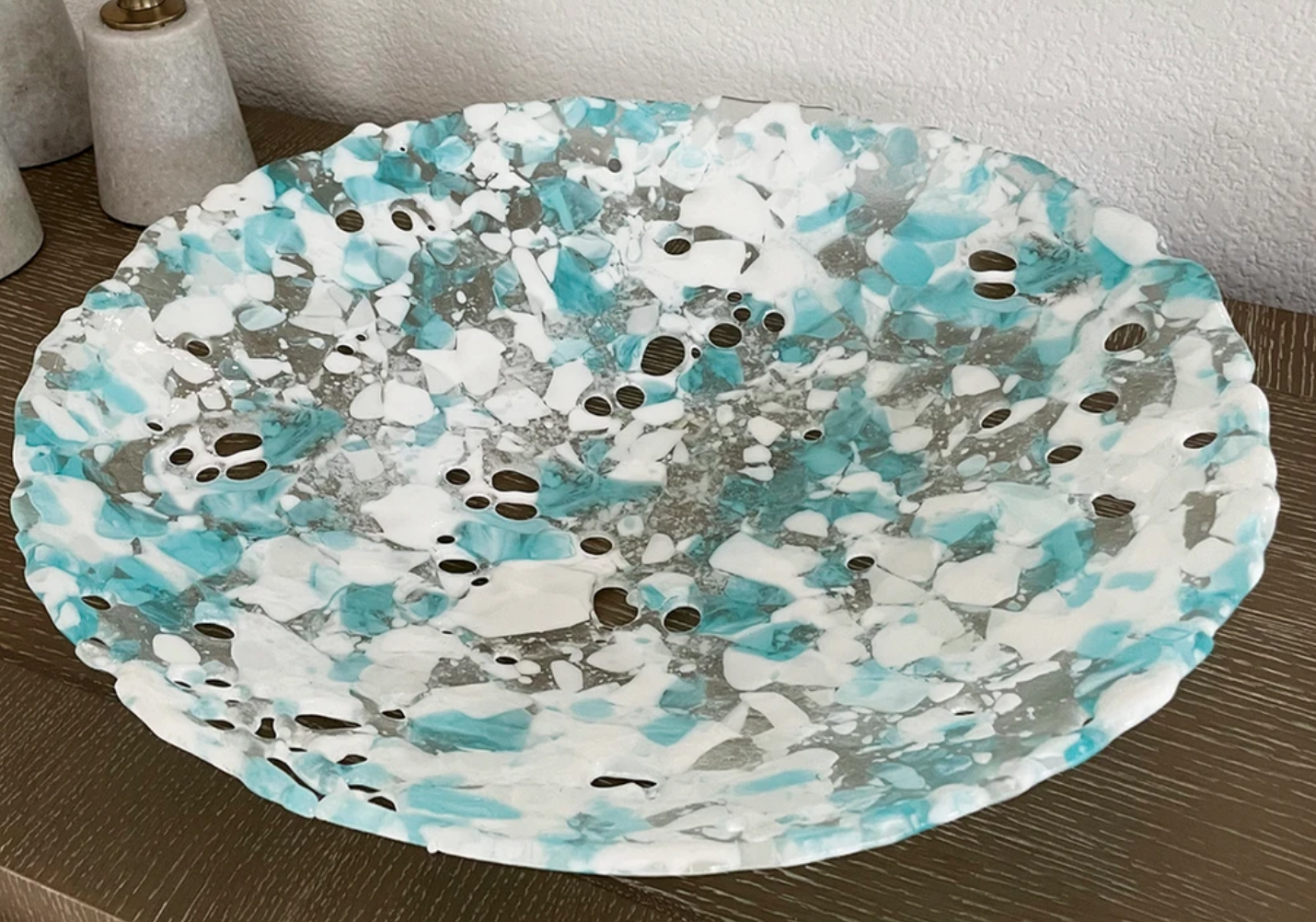 AQUA CORAL WALL MOUNT ART SET OF 3