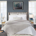TIVOLI KING BED THROW- GREY