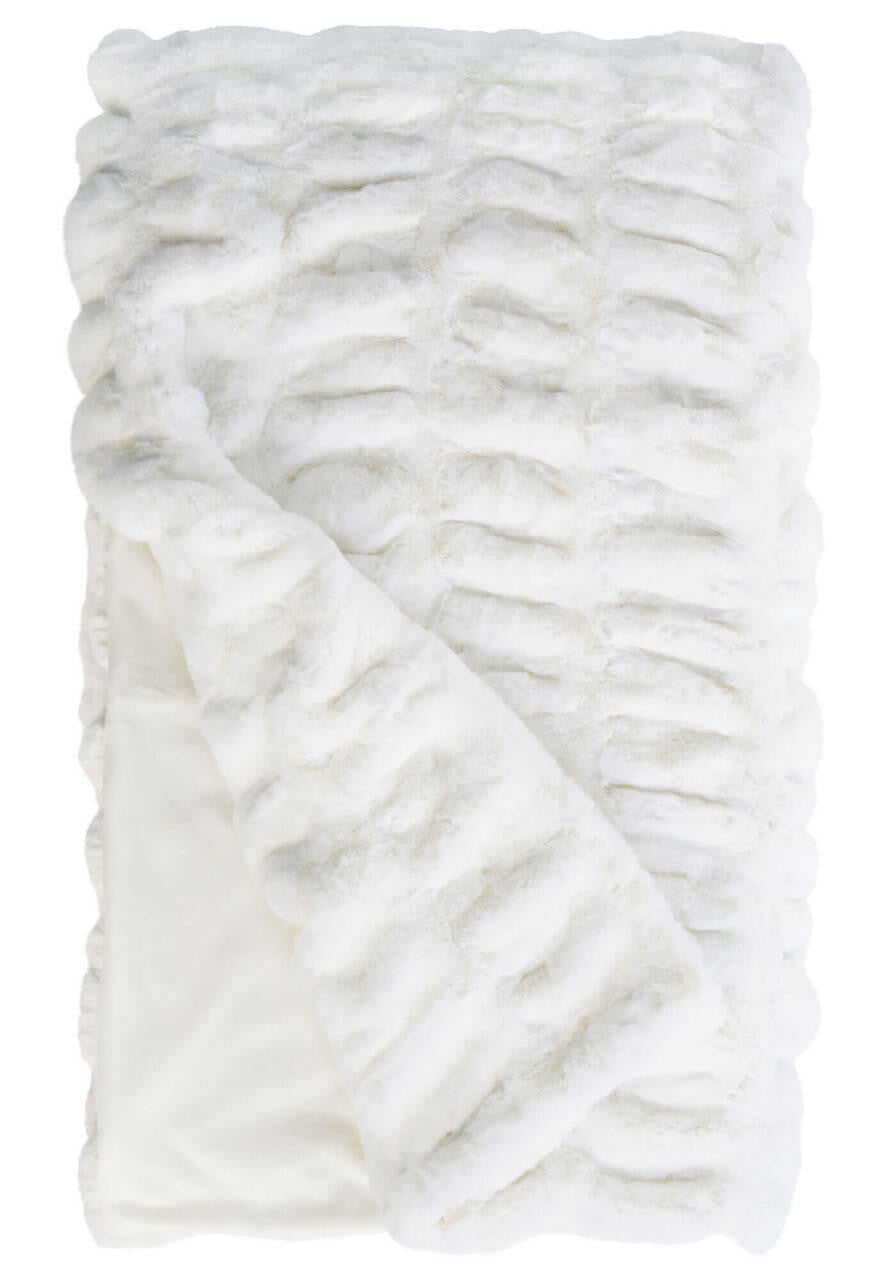 COUTURE THROW SNOW MINK