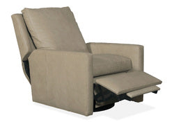 Harley Track Arm Swivel Recliner- Bruton Linen