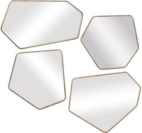 LINNEAH MIRRORS- GOLD S/4
