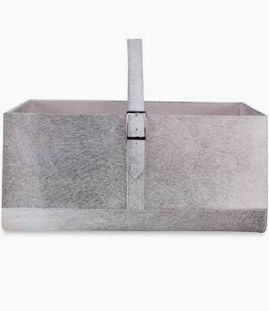 KENILWORTH COWHIDE BASKET
