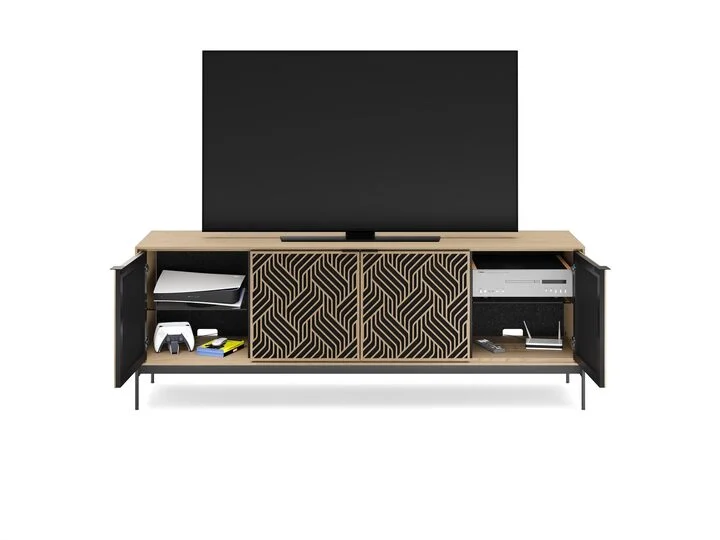 ELEMENTS CONSOLE CABINET- WASHED OAK