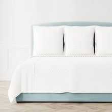 FAUX FLAX COVERLET SET-  KING