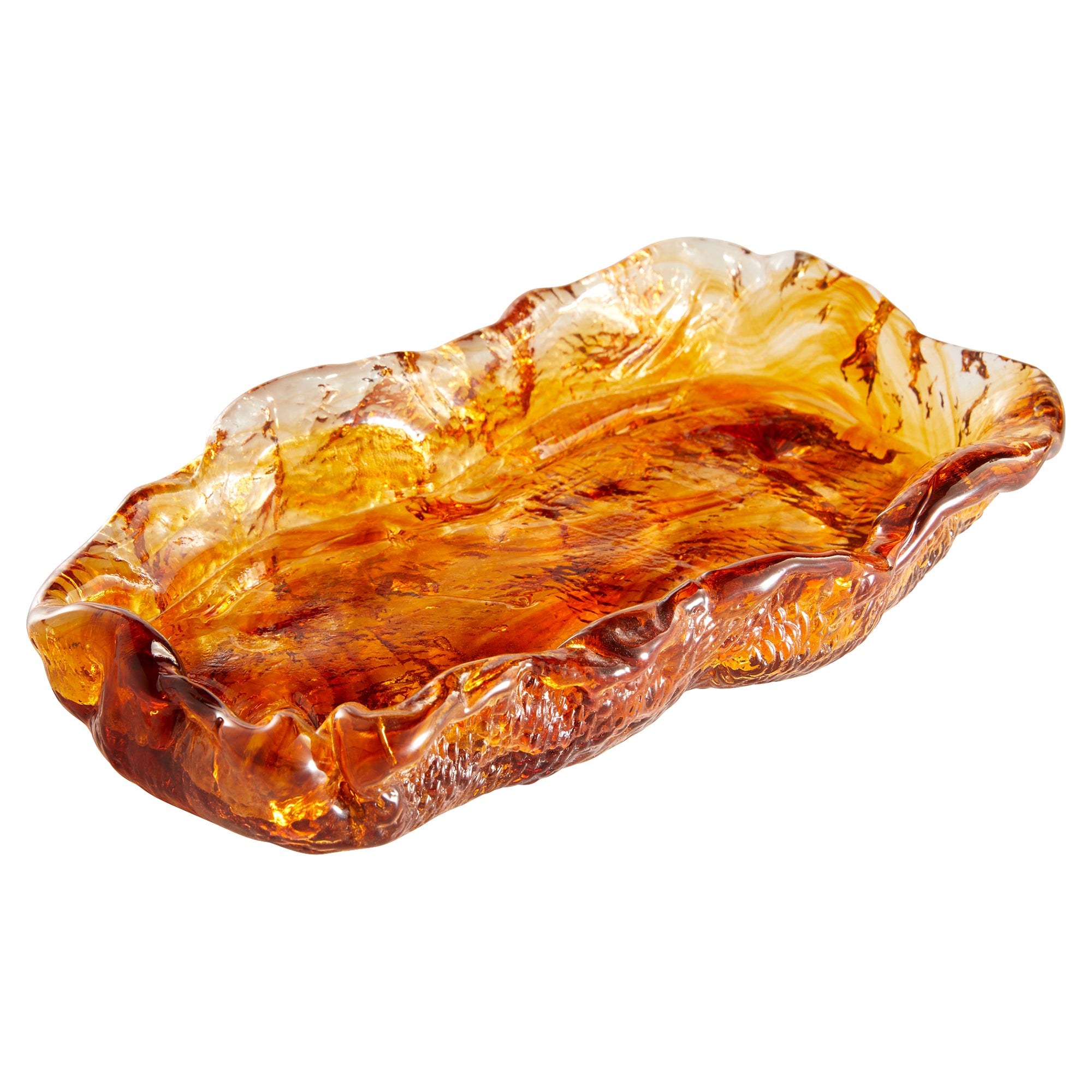 MOLTEN TRAY | AMBER - LARGE
