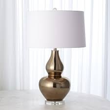 CERAMIC GOURD TABLE LAMP- BRONZE