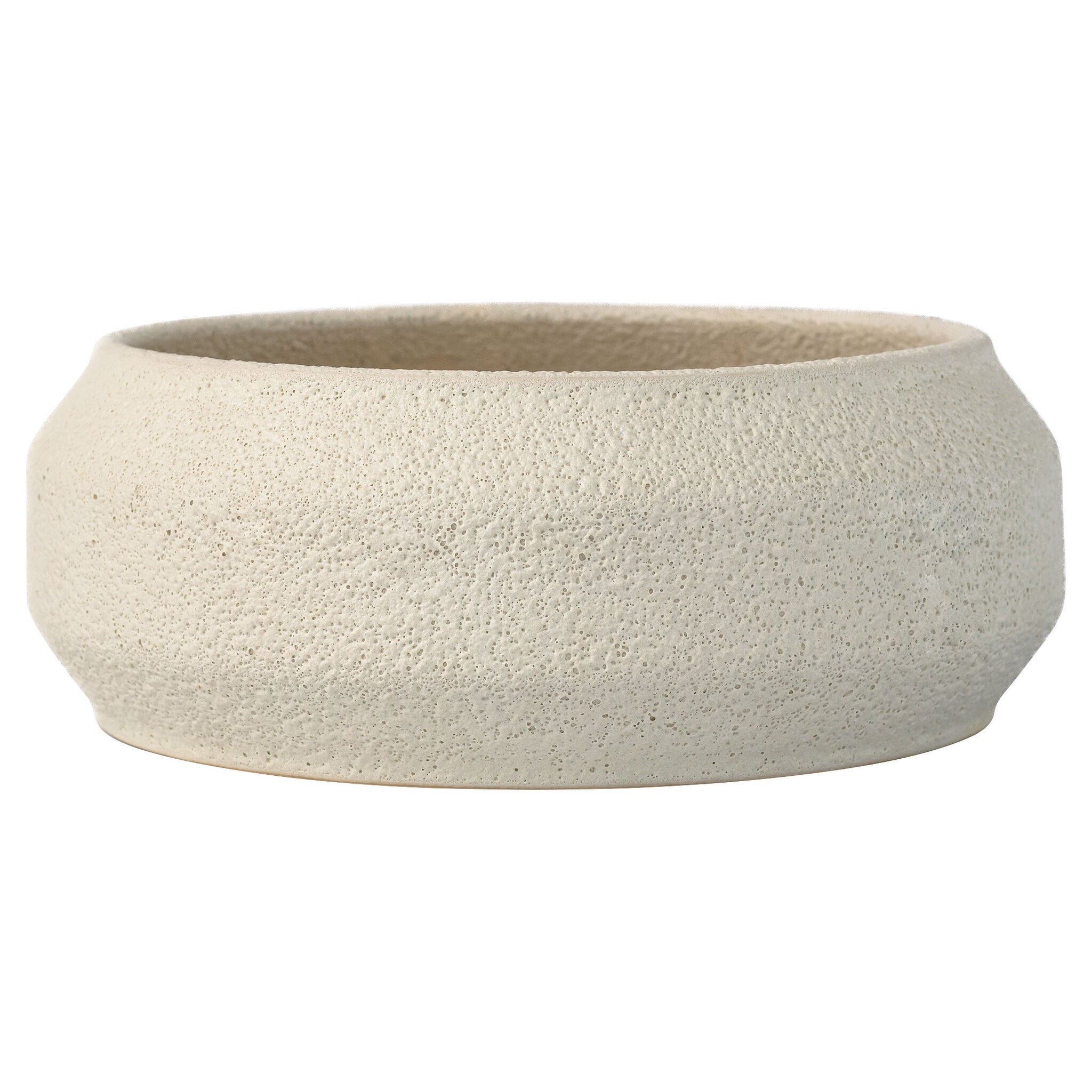 WHITE ON TERRA BOWL DESIGNED BY THOM FILICIA | POROUS WHITE – LARGE