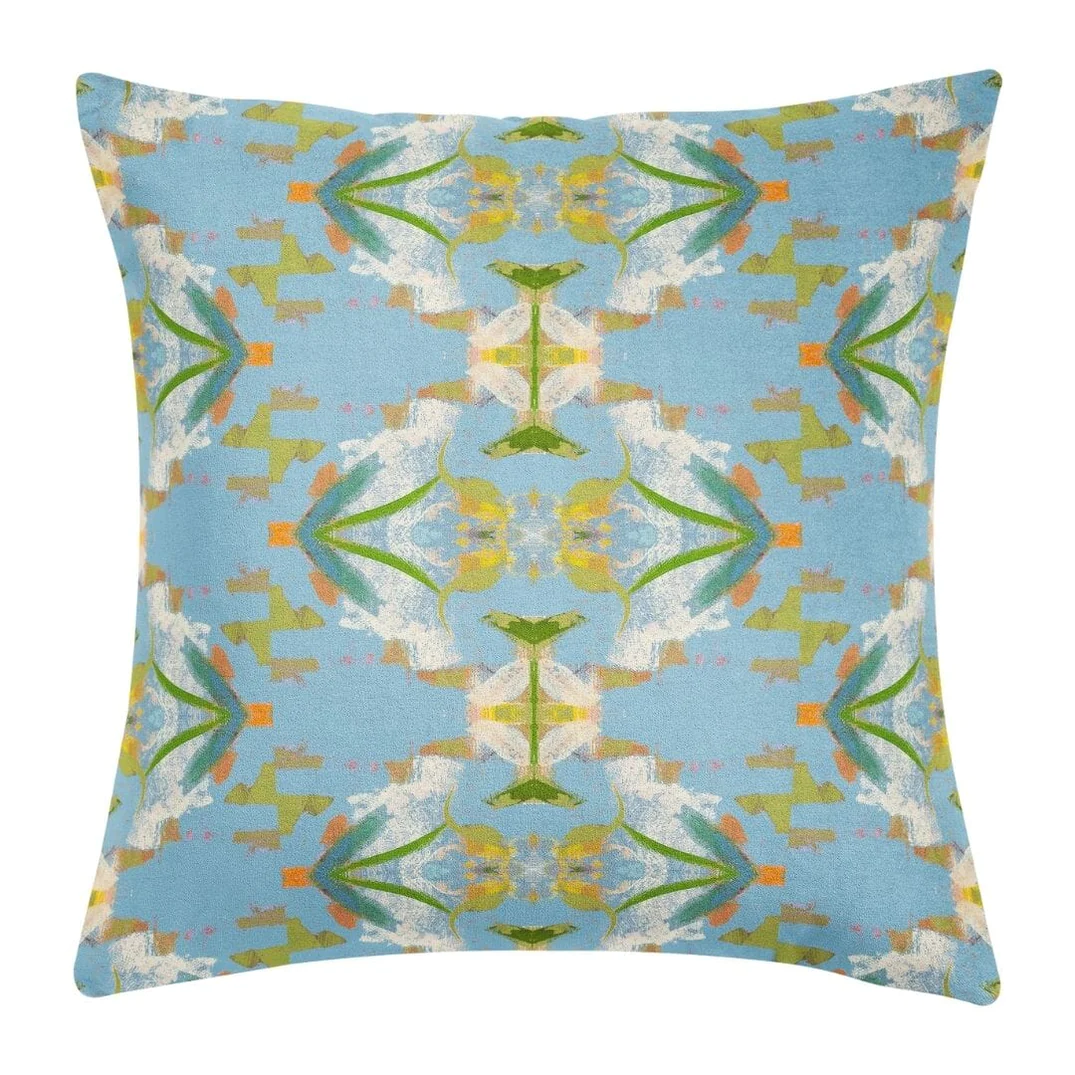 ENGLISH GARDEN PILLOW- BLUE