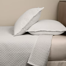 FAUX FLAX COVERLET SET-  KING