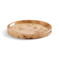 IVES ROUND BURL TRAY