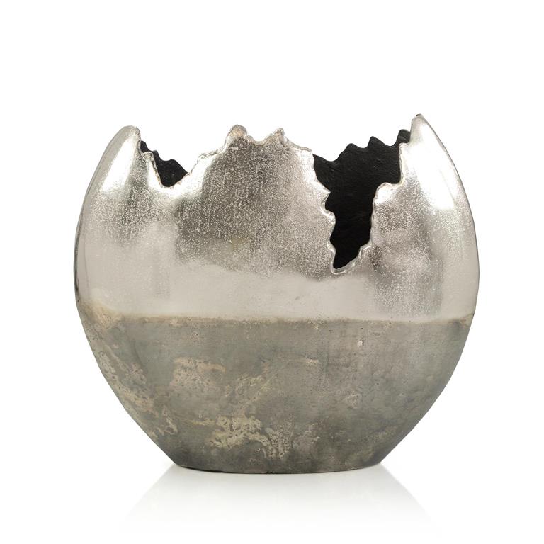 MATTERPORT ALUMINUM SILVER VASE