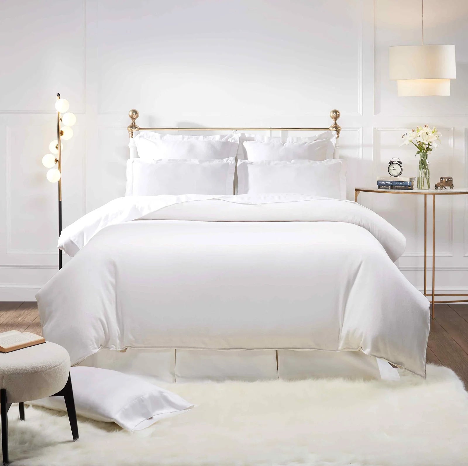 TERRIER DUVET COVER - PEARL- KING